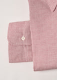 Burgundy Wine on White 2MM Graph Check Broadcloth #015