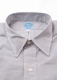Grey Bankers 1/16" Broadcloth Stripe