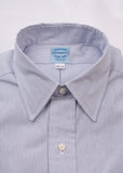 Vintage Blue Pima Cotton Pencil Stripe Broadcloth #300