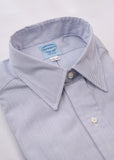 Vintage Blue Pima Cotton Pencil Stripe Broadcloth #300