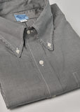 Carbon Black English Small Check Pima Cotton Broadcloth