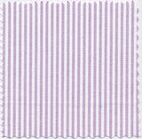 Heather & White University Stripe Two-Ply 100% Pima Cotton Oxford